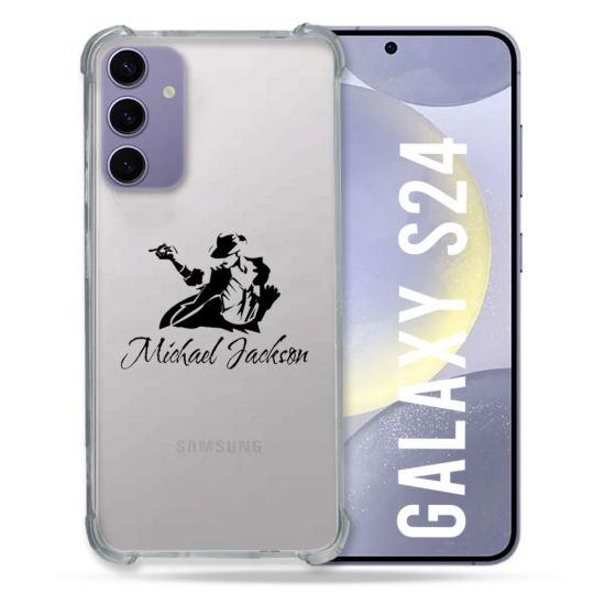 Coque Transparente Pour Samsung Galaxy S24 Michael Jackson