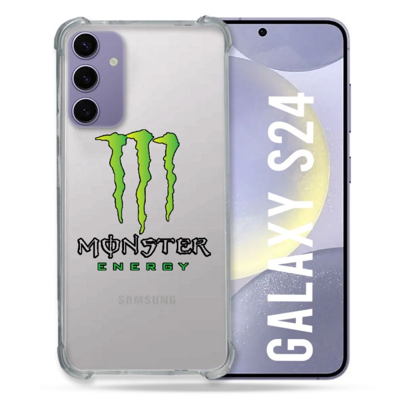 Coque Transparente Pour Samsung Galaxy S24 Monster Energy