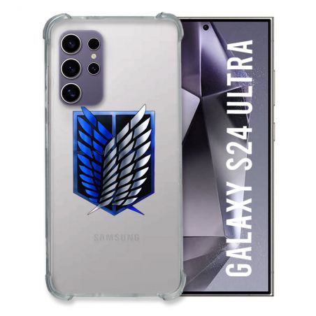 Coque Transparente Pour Samsung Galaxy S24 Ultra Attaque Titan Logo