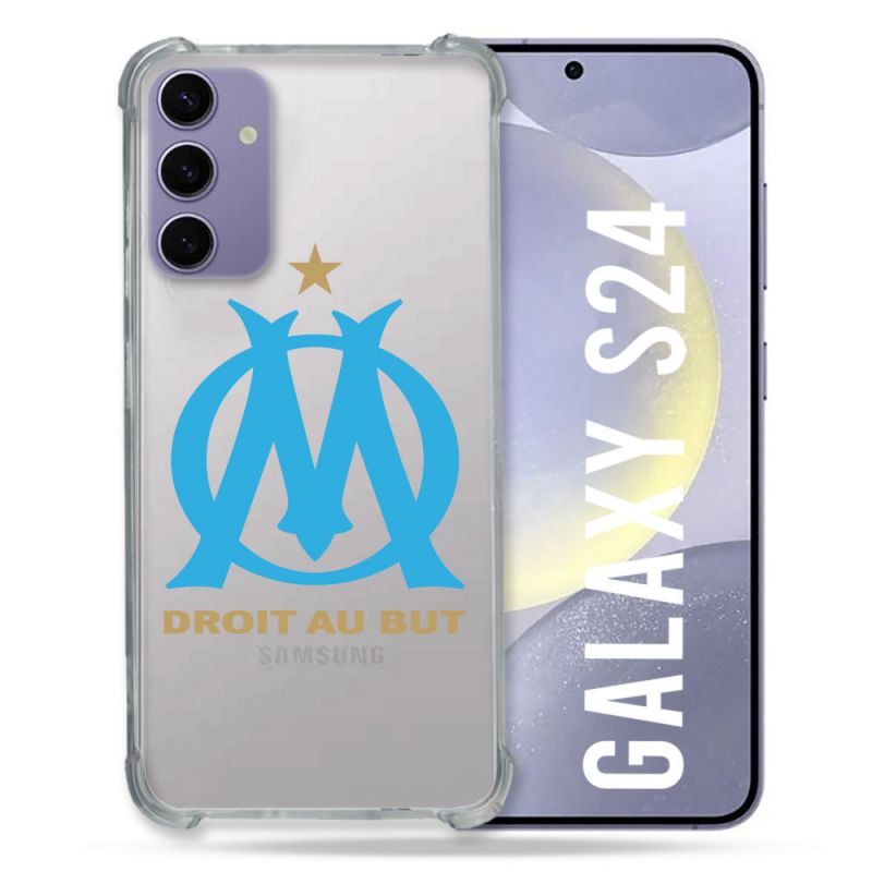 Coque Transparente Pour Samsung Galaxy S24 Olympique Marseille OM