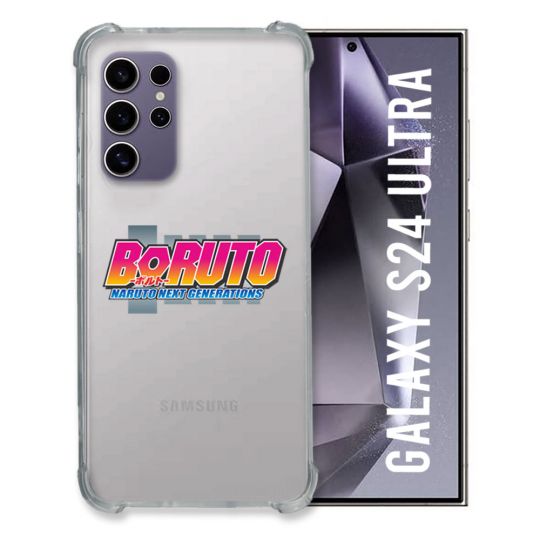Coque Transparente Pour Samsung Galaxy S24 Ultra Boruto Logo