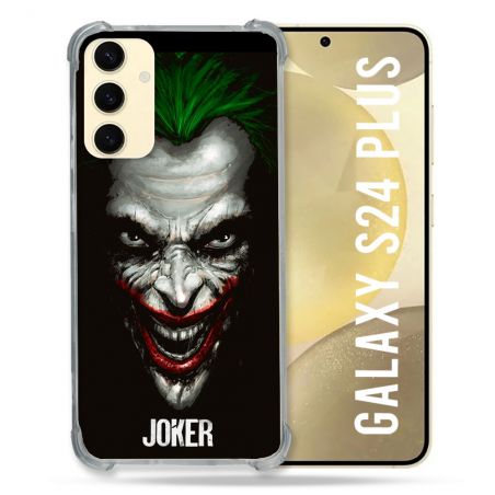 Coque Renforcée En Verre Trempé Pour Samsung Galaxy S24 Plus Joker Noir