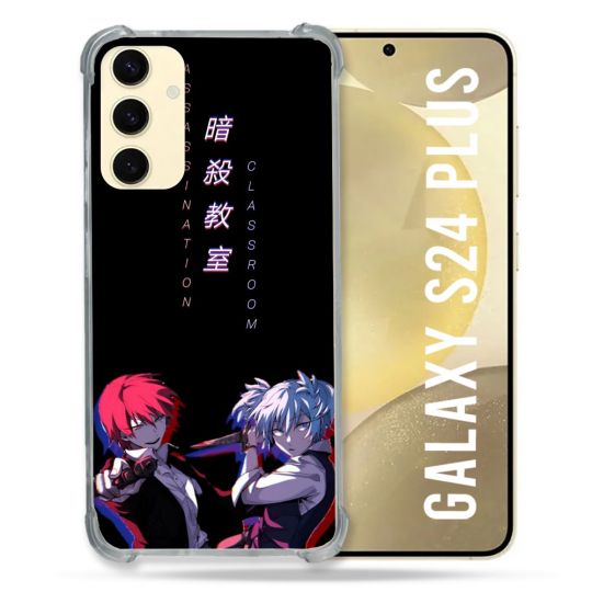 Coque Renforcée En Verre Trempé Pour Samsung Galaxy S24 Plus Manga Assassination Classroom Duo