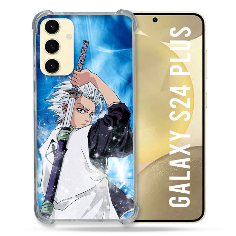 Coque Renforcée En Verre Trempé Pour Samsung Galaxy S24 Plus Manga Bleach Hitsugaya