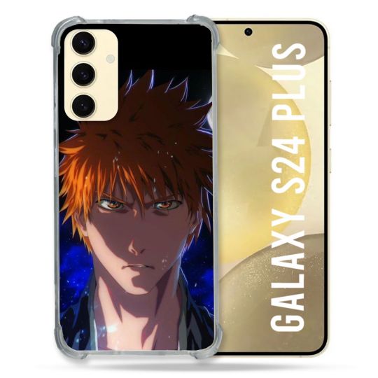 Coque Renforcée En Verre Trempé Pour Samsung Galaxy S24 Plus Manga Bleach Ichigo