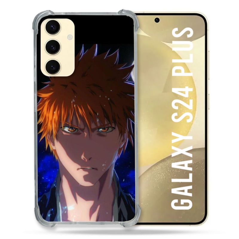 Coque Renforcée En Verre Trempé Pour Samsung Galaxy S24 Plus Manga Bleach Ichigo