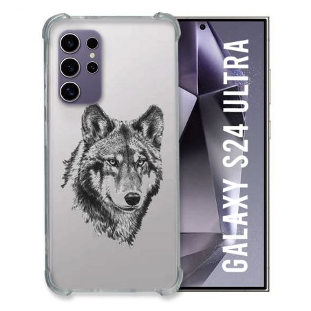 Coque Transparente Pour Samsung Galaxy S24 Ultra Loup