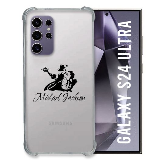 Coque Transparente Pour Samsung Galaxy S24 Ultra Michael Jackson