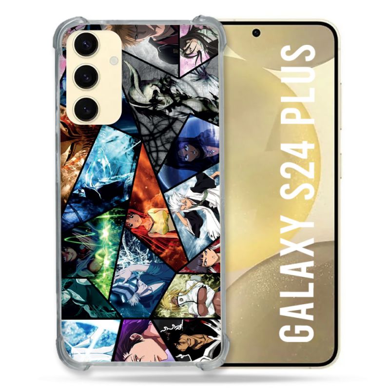 Coque Renforcée En Verre Trempé Pour Samsung Galaxy S24 Plus Manga Bleach Pele Mele