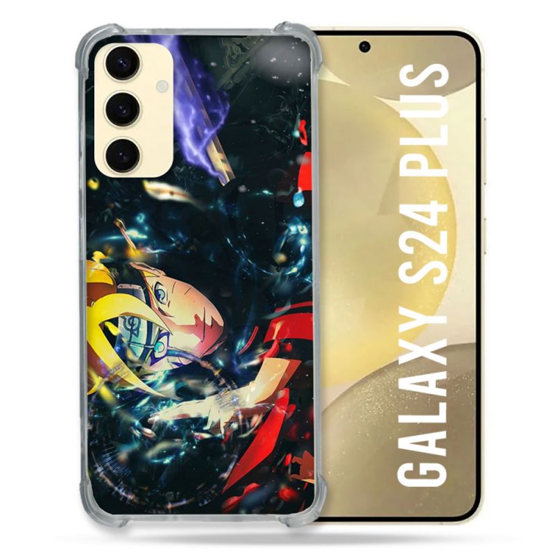 Coque Renforcée En Verre Trempé Pour Samsung Galaxy S24 Plus Manga Boruto Eclair