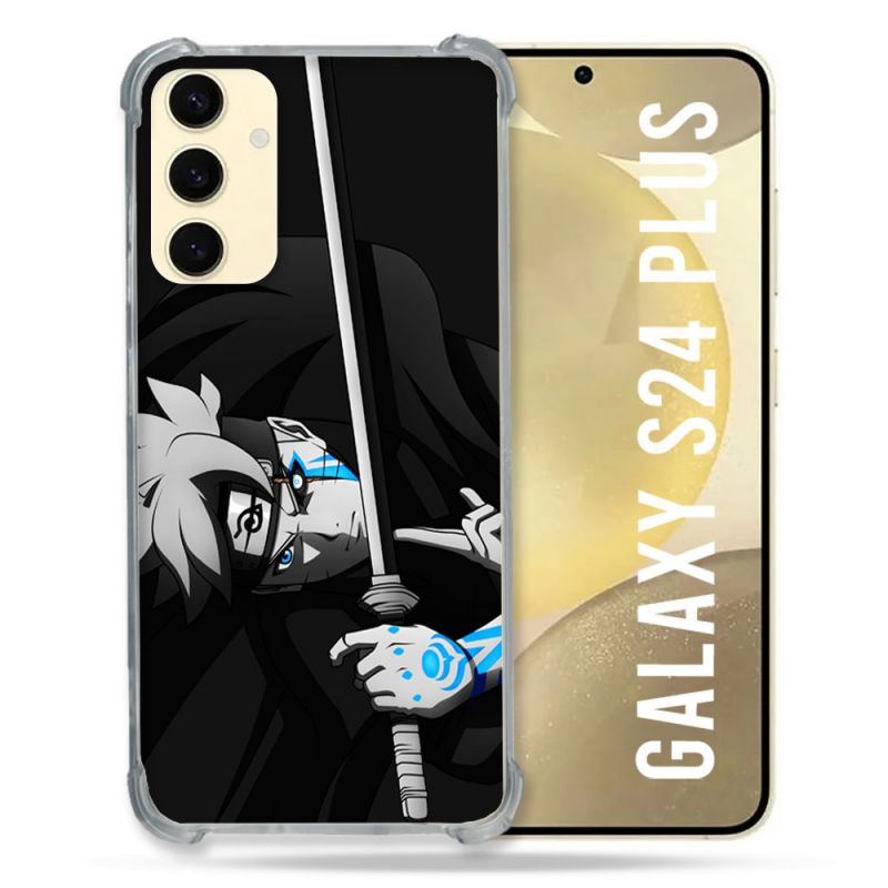 Coque Renforcée En Verre Trempé Pour Samsung Galaxy S24 Plus Manga Boruto Epée
