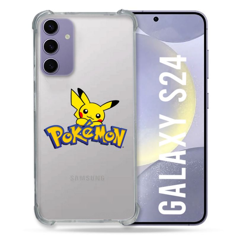 Coque Transparente Pour Samsung Galaxy S24 Pokemon