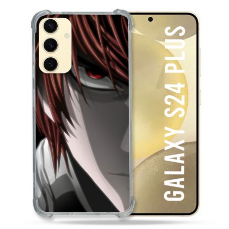 Coque Renforcée En Verre Trempé Pour Samsung Galaxy S24 Plus Manga Death Note Kira