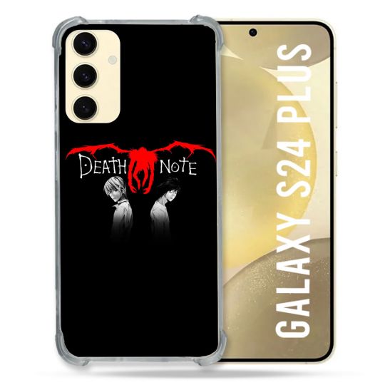 Coque Renforcée En Verre Trempé Pour Samsung Galaxy S24 Plus Manga Death Note Noir