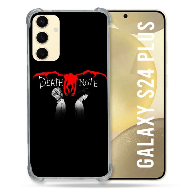 Coque Renforcée En Verre Trempé Pour Samsung Galaxy S24 Plus Manga Death Note Noir