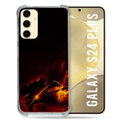 Coque Renforcée En Verre Trempé Pour Samsung Galaxy S24 Plus Manga Demon Slayer Electric