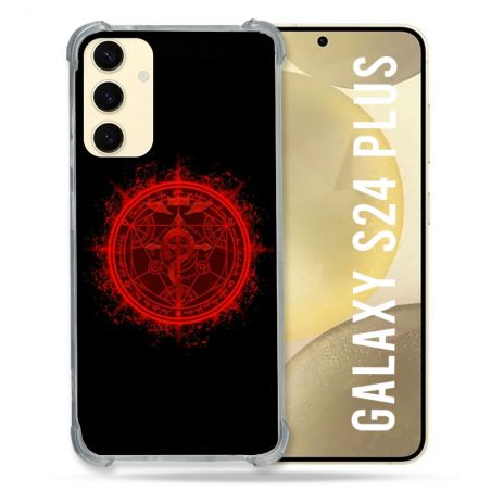 Coque Renforcée En Verre Trempé Pour Samsung Galaxy S24 Plus Manga Fullmetal Alchemist Logo