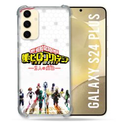 Coque Renforcée En Verre Trempé Pour Samsung Galaxy S24 Plus Manga My Hero Academia Blanc