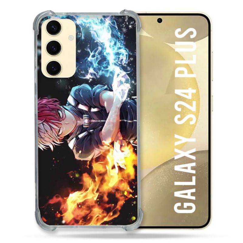 Coque Renforcée En Verre Trempé Pour Samsung Galaxy S24 Plus Manga My Hero Academia Shoto