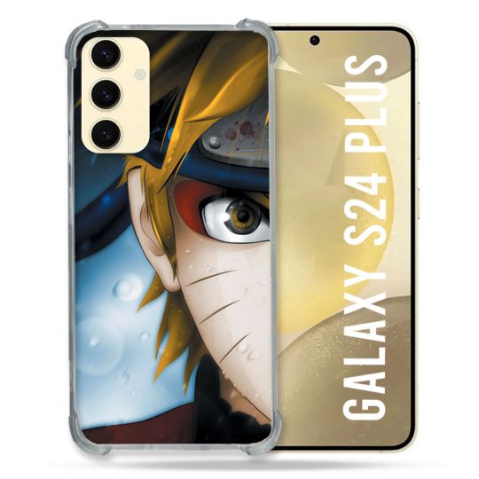 Coque Renforcée En Verre Trempé Pour Samsung Galaxy S24 Plus Manga Naruto Blanc