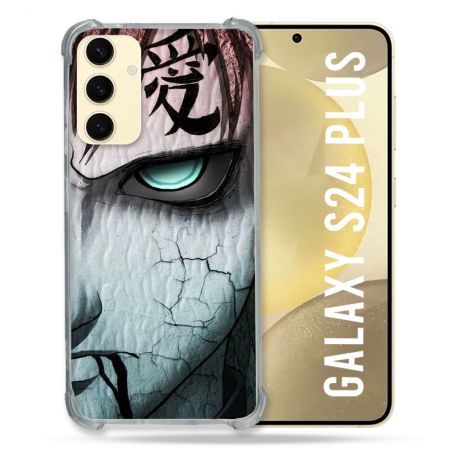 Coque Renforcée En Verre Trempé Pour Samsung Galaxy S24 Plus Manga Naruto Gaara