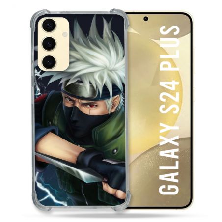 Coque Renforcée En Verre Trempé Pour Samsung Galaxy S24 Plus Manga Naruto Kakashi
