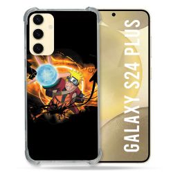 Coque Renforcée En Verre Trempé Pour Samsung Galaxy S24 Plus Manga Naruto Noir