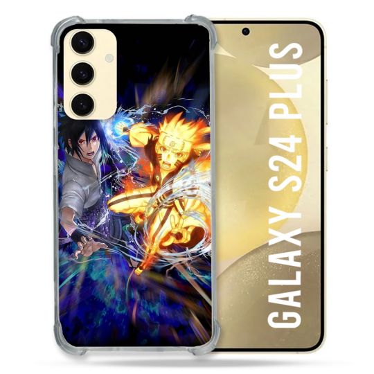 Coque Renforcée En Verre Trempé Pour Samsung Galaxy S24 Plus Manga Naruto VS