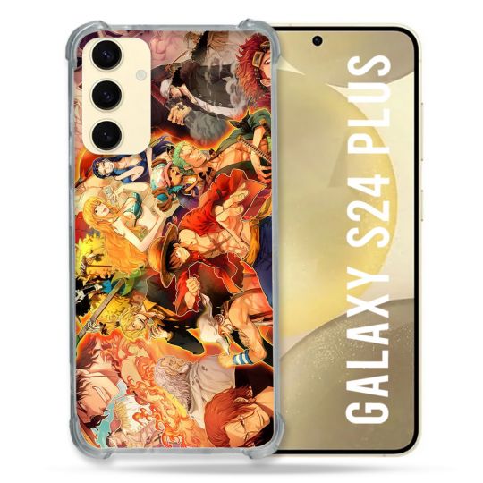 Coque Renforcée En Verre Trempé Pour Samsung Galaxy S24 Plus Manga One Piece Nakama