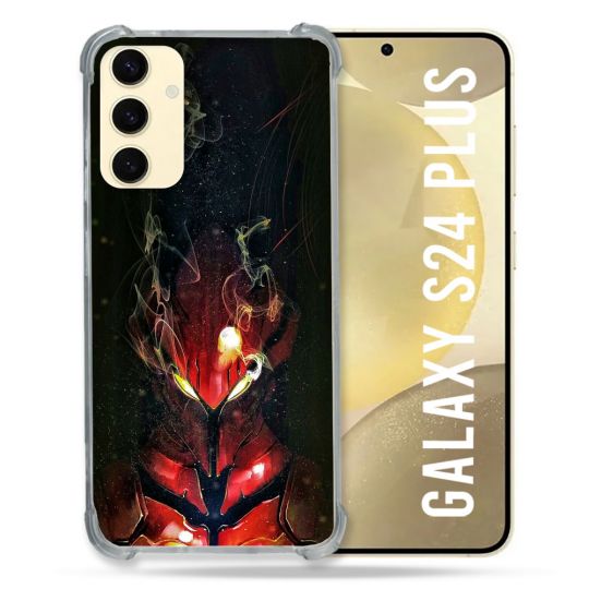 Coque Renforcée En Verre Trempé Pour Samsung Galaxy S24 Plus Manga Solo Leveling Igris