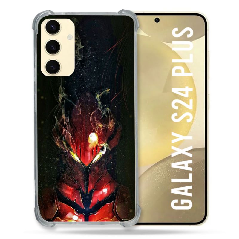 Coque Renforcée En Verre Trempé Pour Samsung Galaxy S24 Plus Manga Solo Leveling Igris