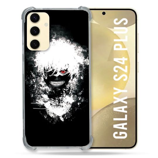 Coque Renforcée En Verre Trempé Pour Samsung Galaxy S24 Plus Manga Tokyo Ghoul Kaneki Tag