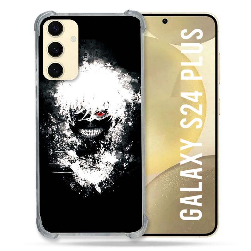Coque Renforcée En Verre Trempé Pour Samsung Galaxy S24 Plus Manga Tokyo Ghoul Kaneki Tag