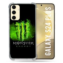 Coque Renforcée En Verre Trempé Pour Samsung Galaxy S24 Plus Monster Energy Vert