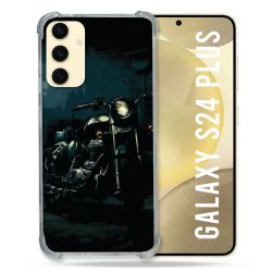 Coque Renforcée En Verre Trempé Pour Samsung Galaxy S24 Plus Moto Harley Vintage