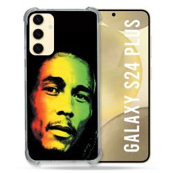 Coque Renforcée En Verre Trempé Pour Samsung Galaxy S24 Plus Musique Bob Marley 2