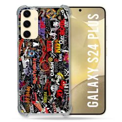 Coque Renforcée En Verre Trempé Pour Samsung Galaxy S24 Plus Musique Rock Groupe