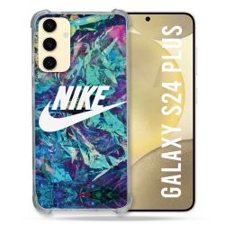 Coque Renforcée En Verre Trempé Pour Samsung Galaxy S24 Plus Nike Turquoise