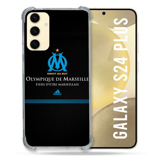 Coque Renforcée En Verre Trempé Pour Samsung Galaxy S24 Plus Olympique Marseille OM Fier etre Marseillais