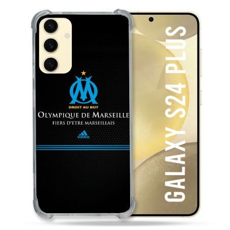 Coque Renforcée En Verre Trempé Pour Samsung Galaxy S24 Plus Olympique Marseille OM Fier etre Marseillais