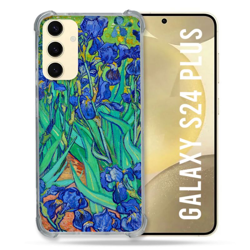 Coque Renforcée En Verre Trempé Pour Samsung Galaxy S24 Plus Peinture Iris