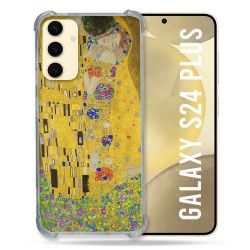Coque Renforcée En Verre Trempé Pour Samsung Galaxy S24 Plus Peinture Le Baiser