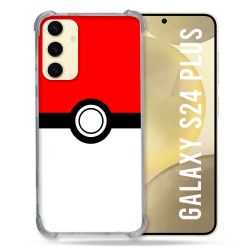 Coque Renforcée En Verre Trempé Pour Samsung Galaxy S24 Plus Pokemon Pokeball
