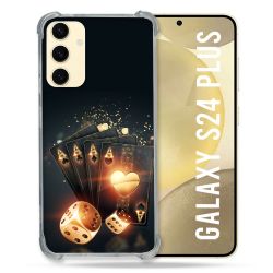 Coque Renforcée En Verre Trempé Pour Samsung Galaxy S24 Plus Poker Des