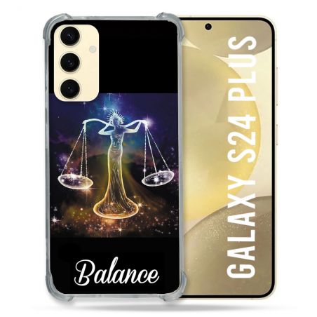 Coque Renforcée En Verre Trempé Pour Samsung Galaxy S24 Plus Signe Zodiaque 2 Balance