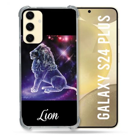 Coque Renforcée En Verre Trempé Pour Samsung Galaxy S24 Plus Signe Zodiaque 2 Lion