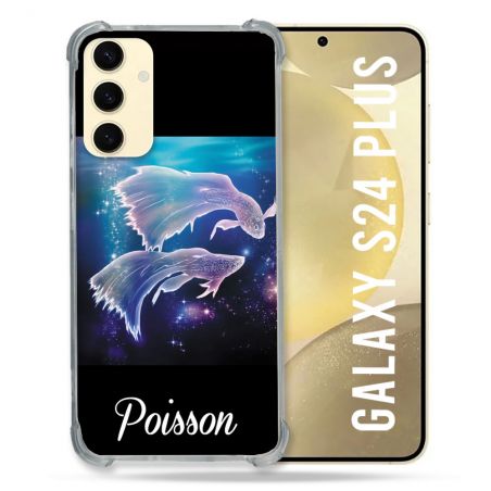 Coque Renforcée En Verre Trempé Pour Samsung Galaxy S24 Plus Signe Zodiaque 2 Poisson