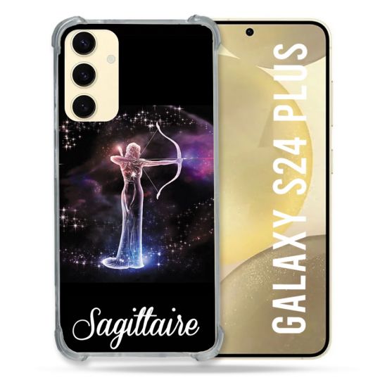 Coque Renforcée En Verre Trempé Pour Samsung Galaxy S24 Plus Signe Zodiaque 2 Sagittaire
