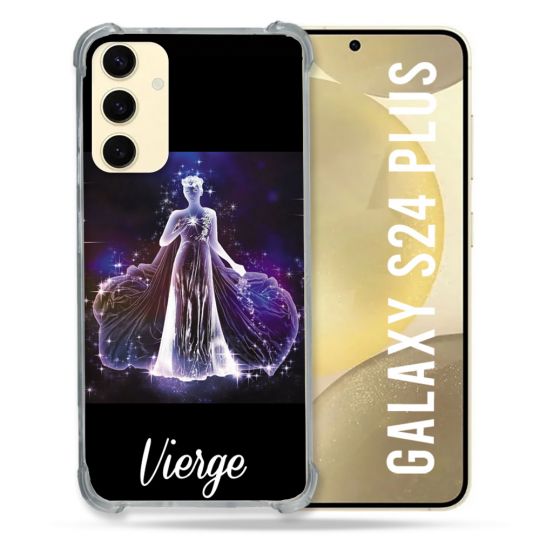 Coque Renforcée En Verre Trempé Pour Samsung Galaxy S24 Plus Signe Zodiaque 2 Vierge