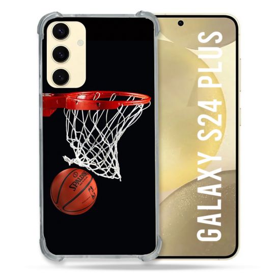 Coque Renforcée En Verre Trempé Pour Samsung Galaxy S24 Plus Sport Basket Panier